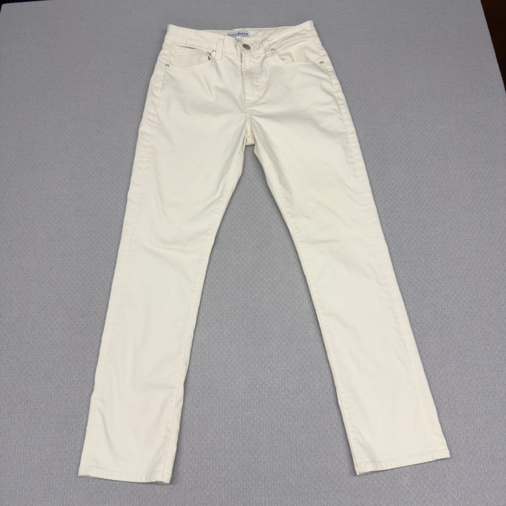 Monfrere Pants Mens 30x29 White Deniro Chino Slim Straight Preppy Minimalist